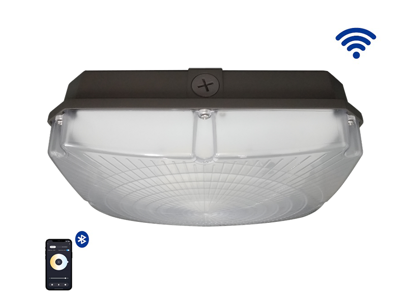 Smart canopy light with bluetooth wifi wireless control stystem